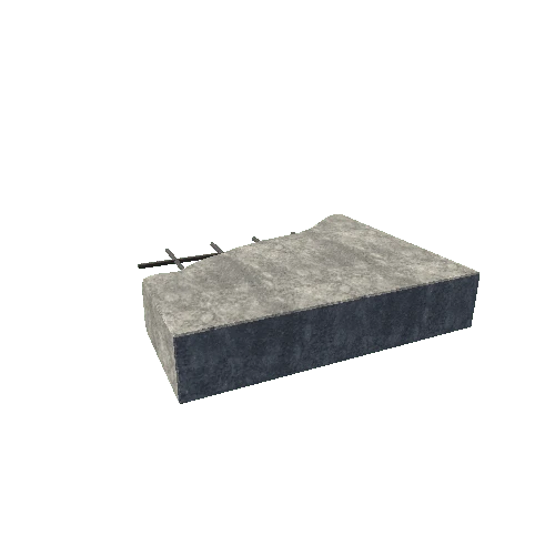 Concrete Block Broken 1 Type 4 Moveable